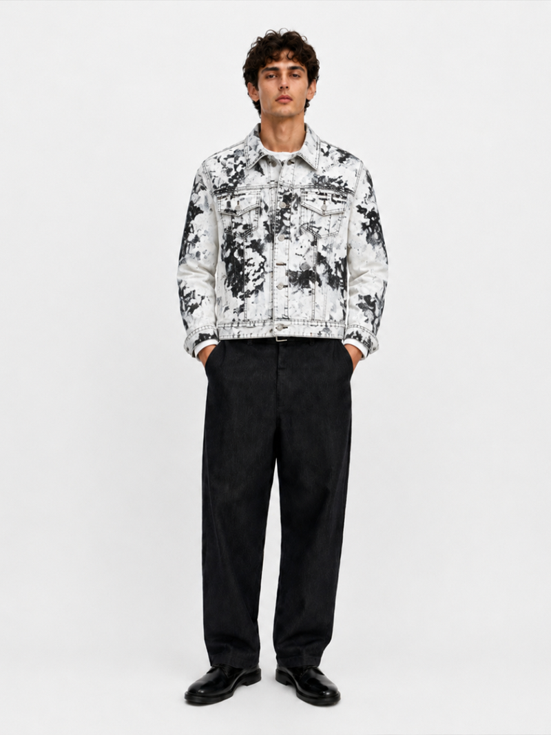 Tonal Camo Denim Jacket