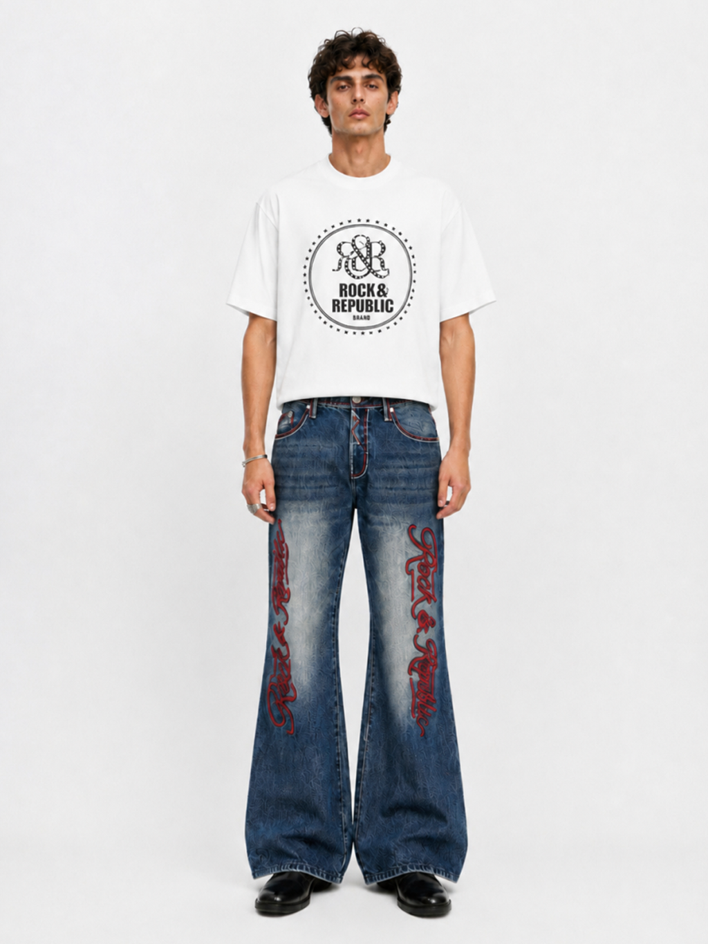 Studded Crest Relaxed T-Shirt