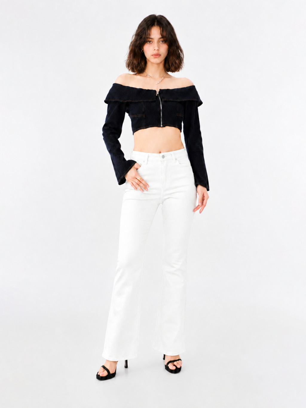 Fever Gold R Embroidered Bootcut Jean