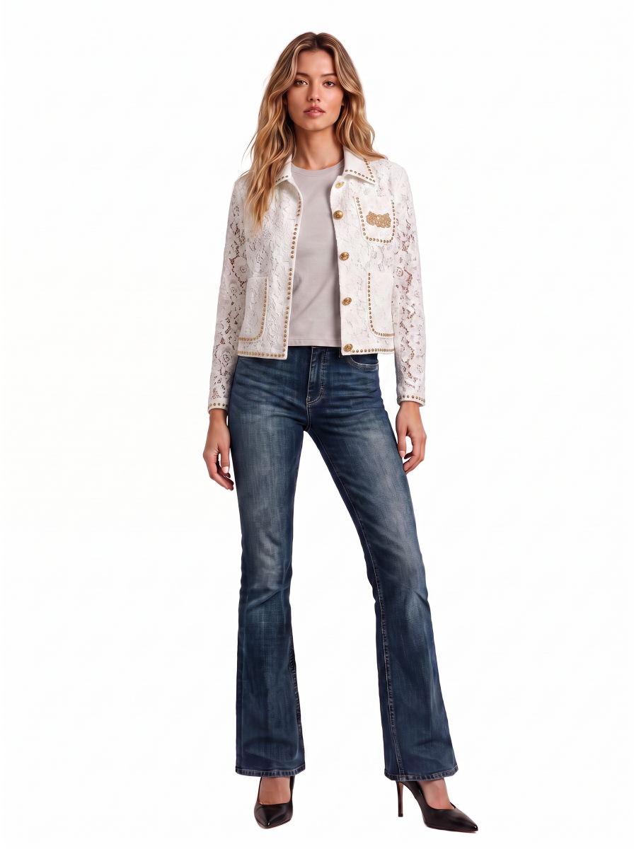 Studded Embroidered Jacket