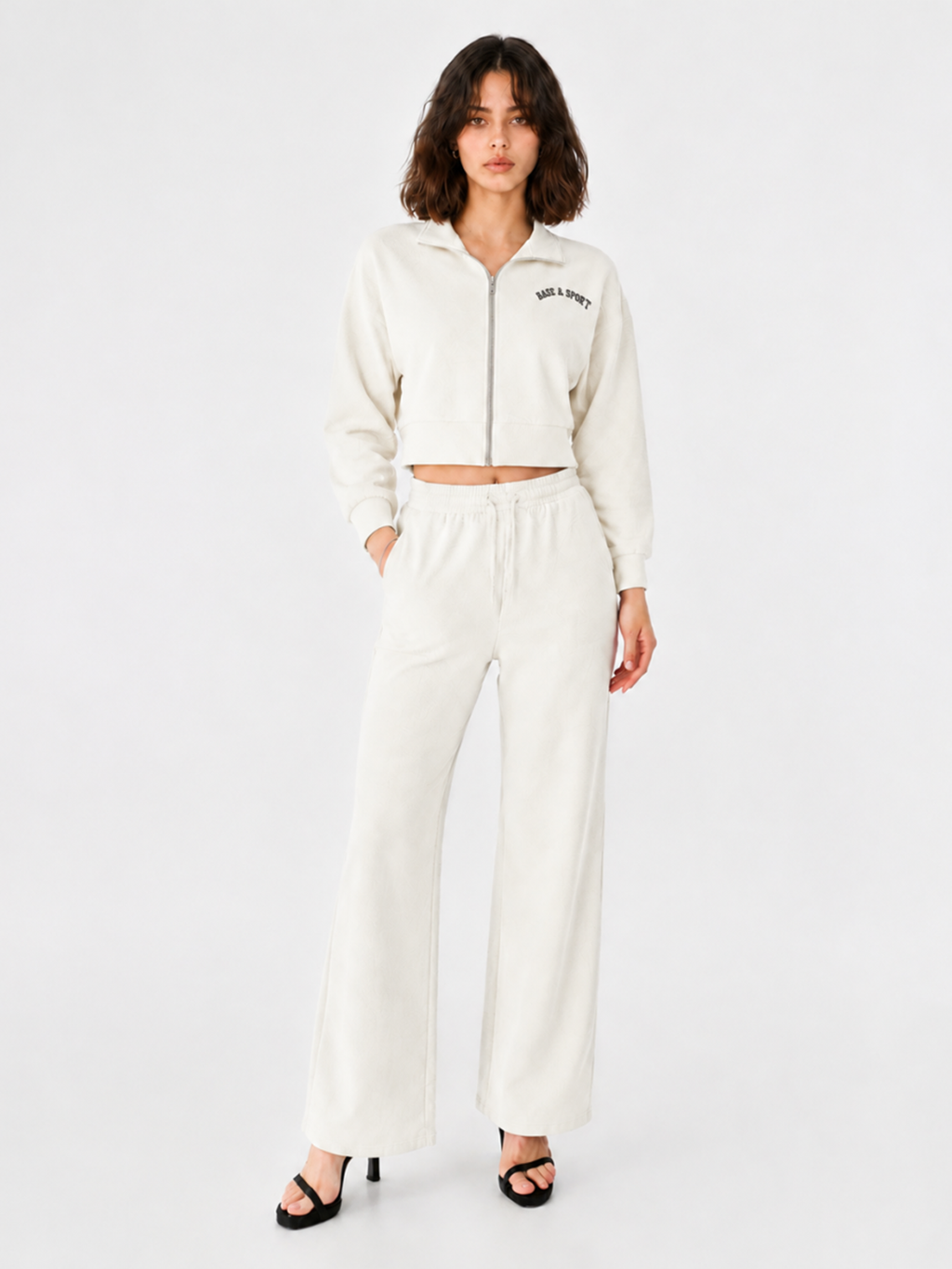 Collegiate Logo Cropped Hoodie