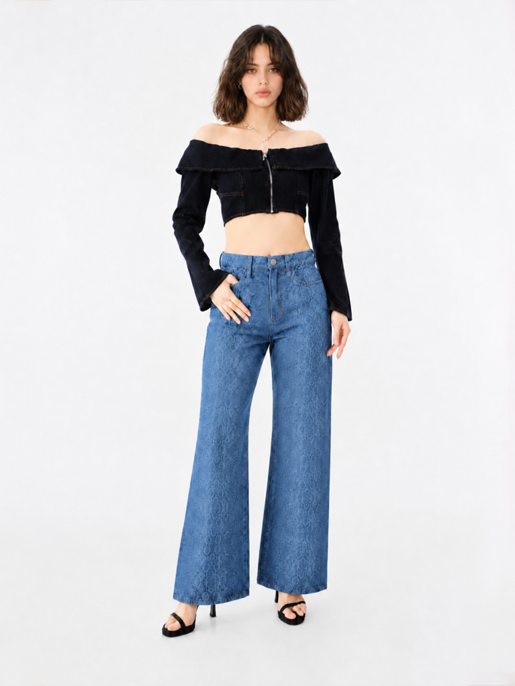 Fever Contrast Stitch Bootcut Jean