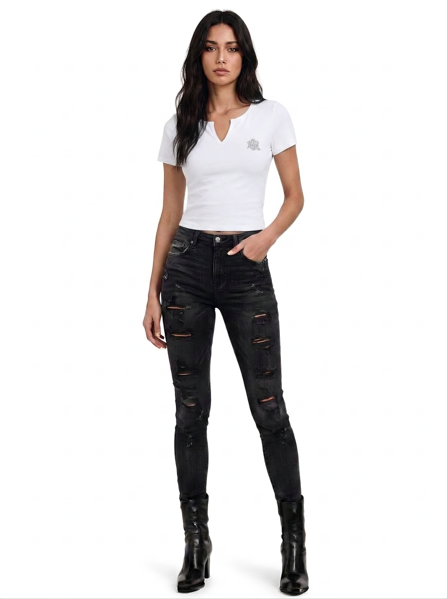 Ornate Cross Fitted T-Shirt