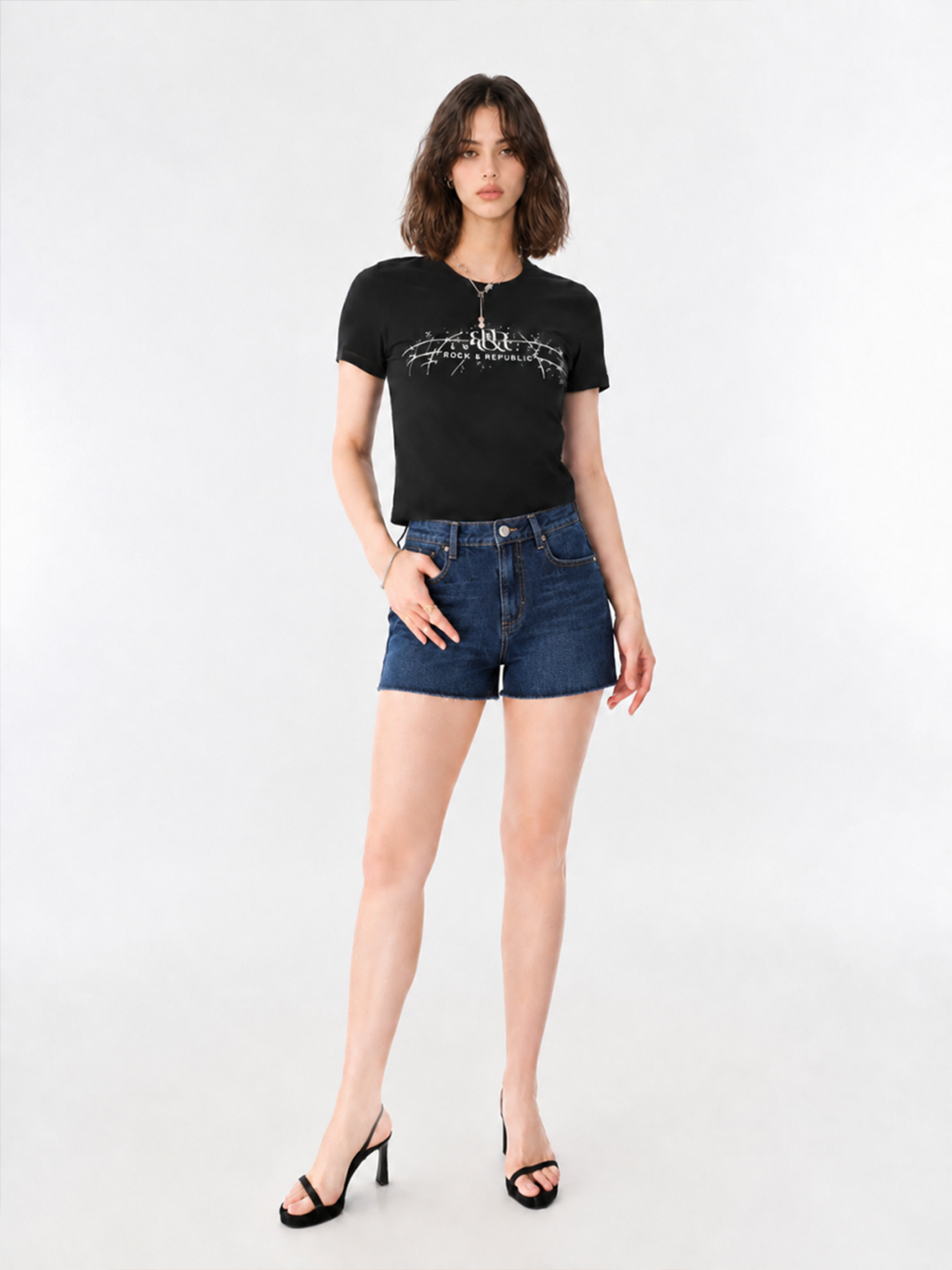 Oversized Pocket Denim Mini Skirt