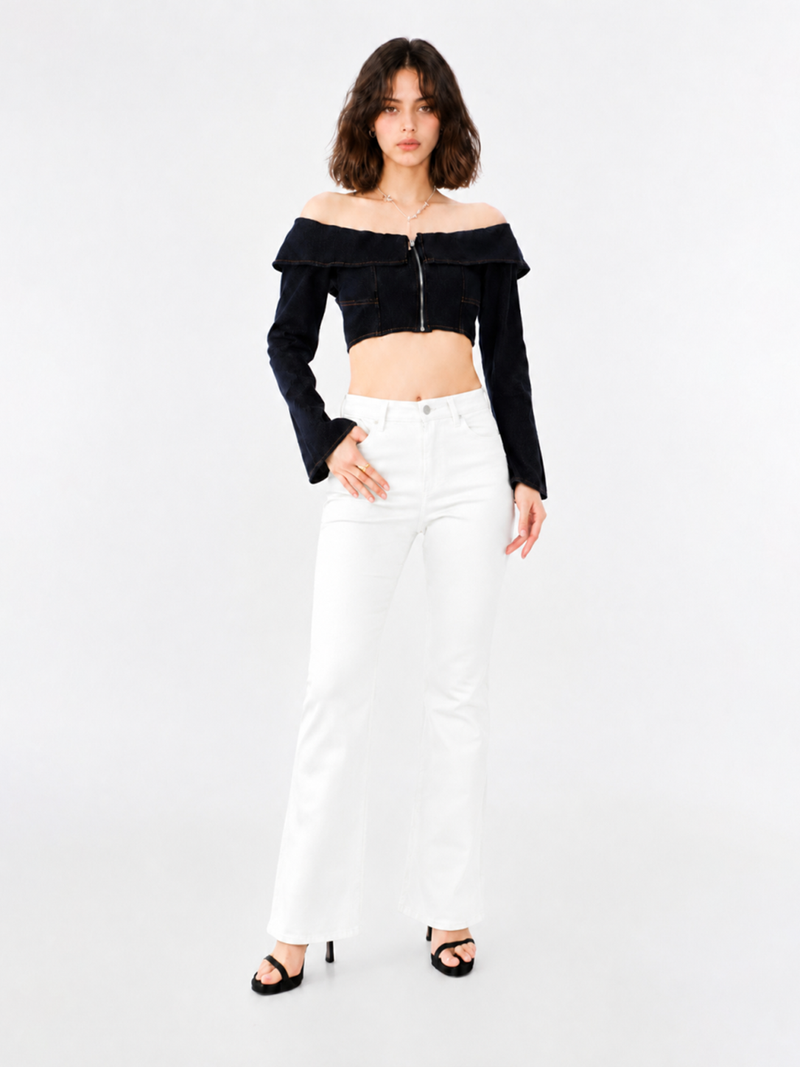 Fever Gold R Embroidered Bootcut Jean