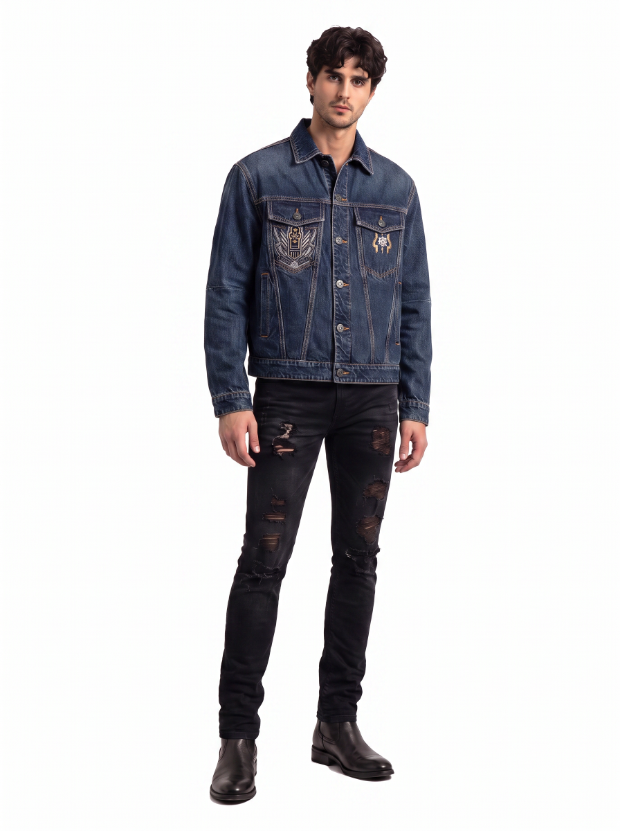 Embroidered Denim Jacket