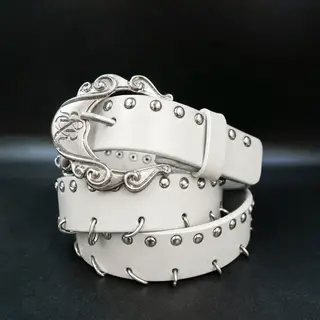 Studded Whipstitch Belt