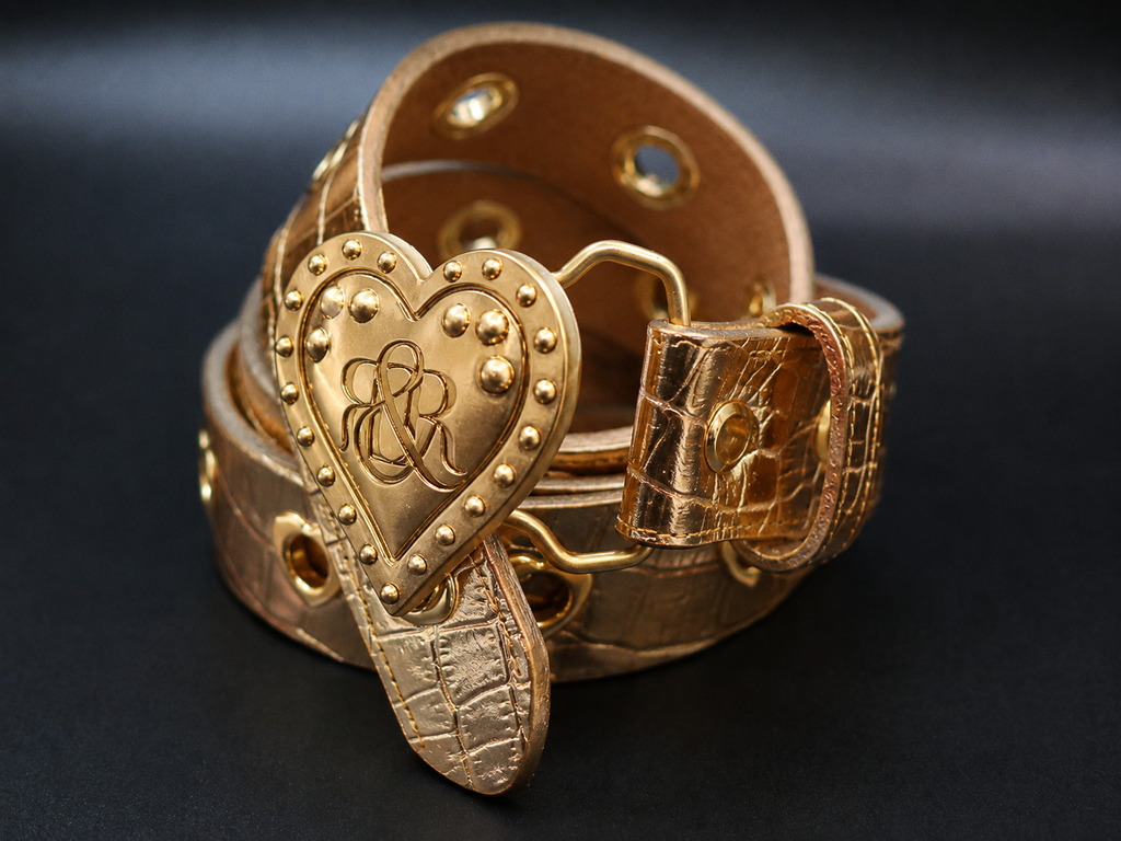 Heart Logo Eyelet Belt