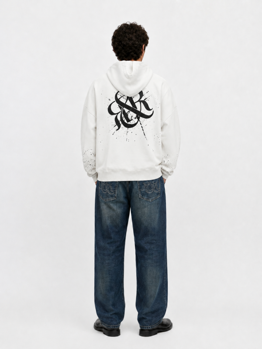 Splatter Logo Relaxed Hoodie