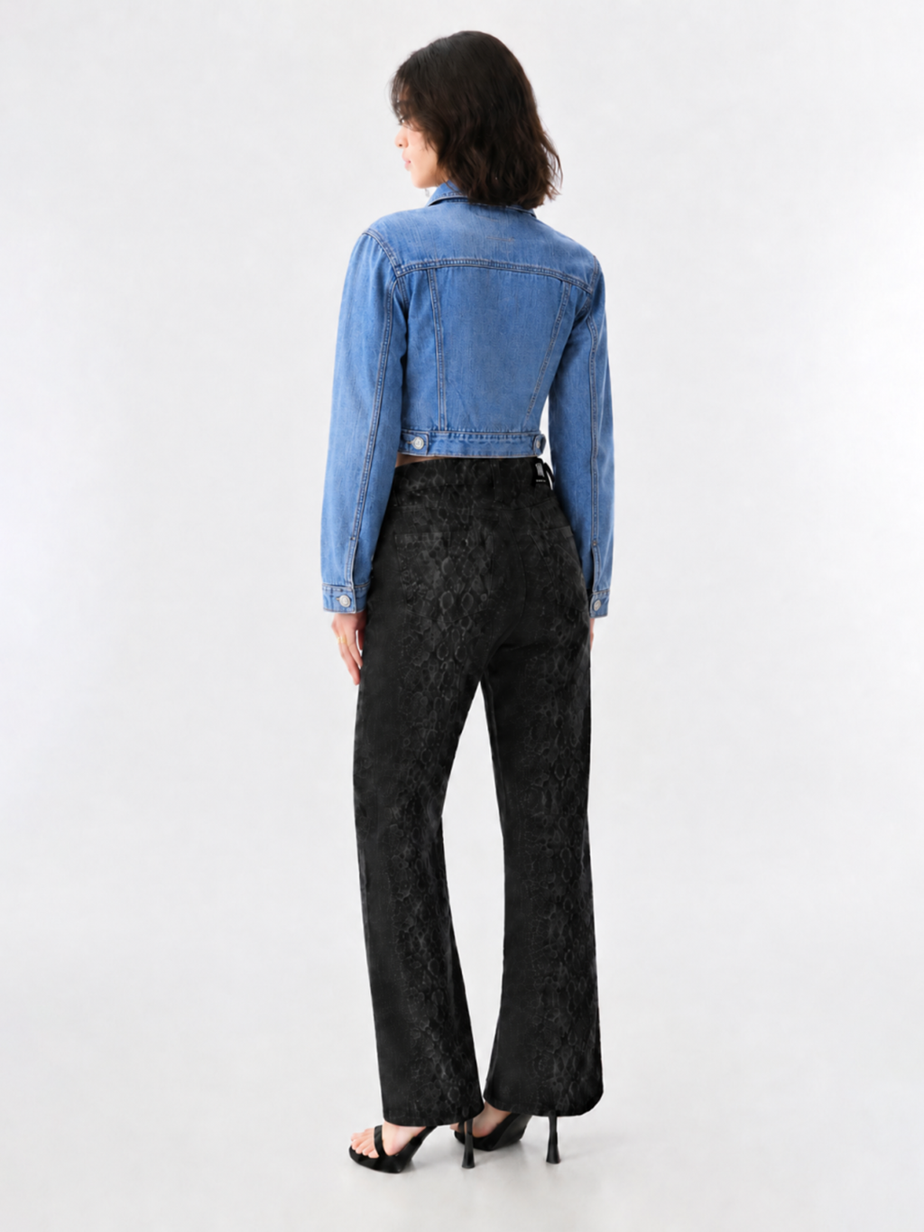 Studded Hem Denim Jacket