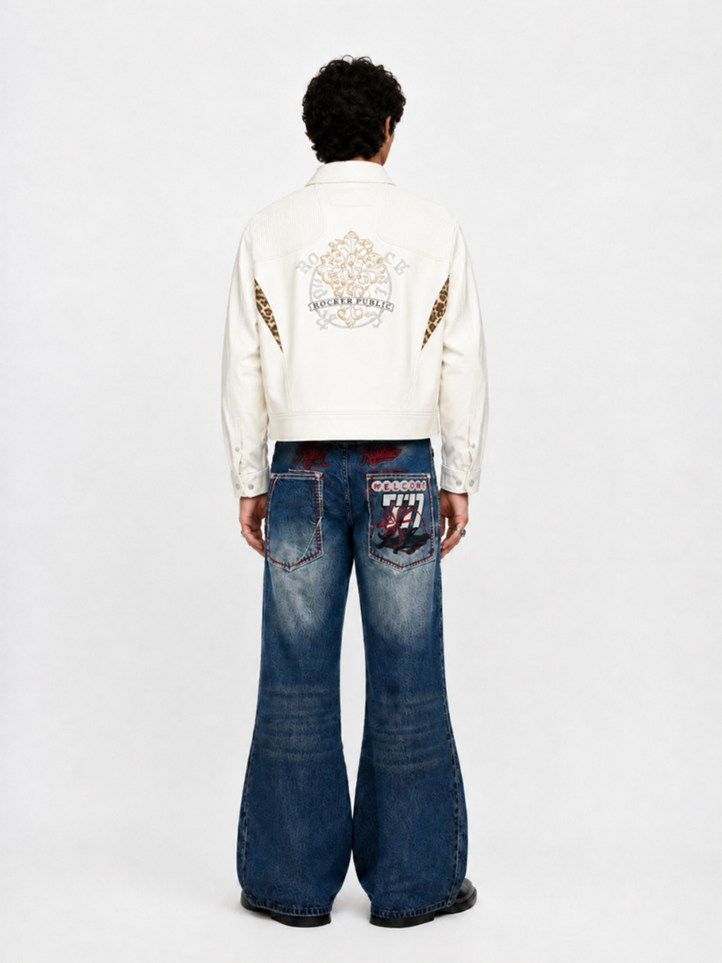 Studded Shoulder Bomber Jacket