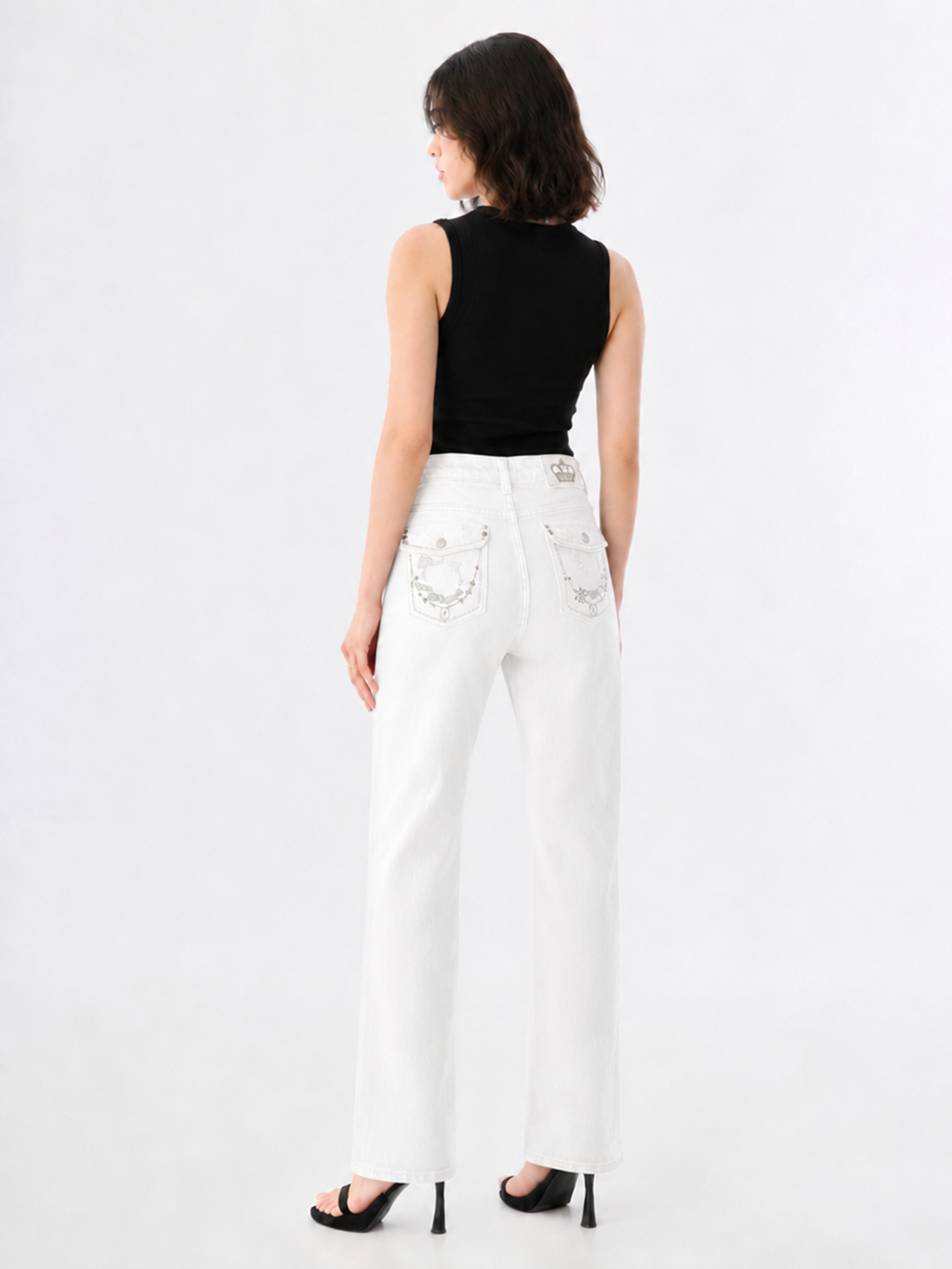 Neil Cross Distressed Straight Jean