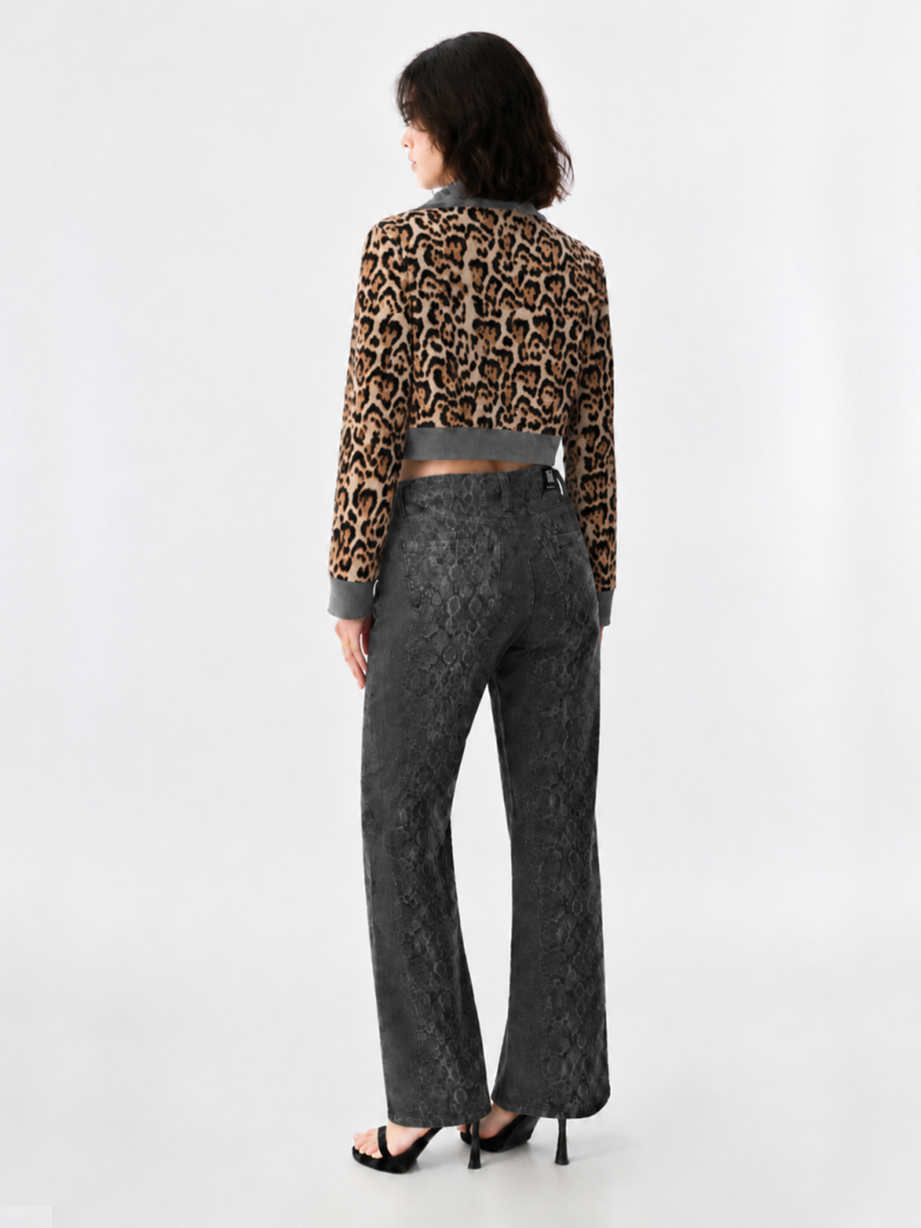 Leopard Print Bomber Jacket