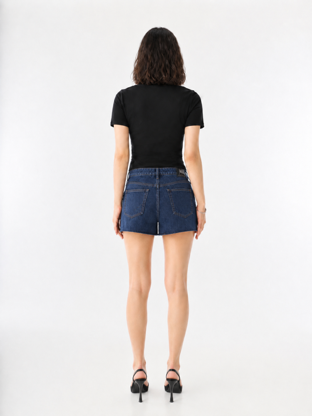 Oversized Pocket Denim Mini Skirt