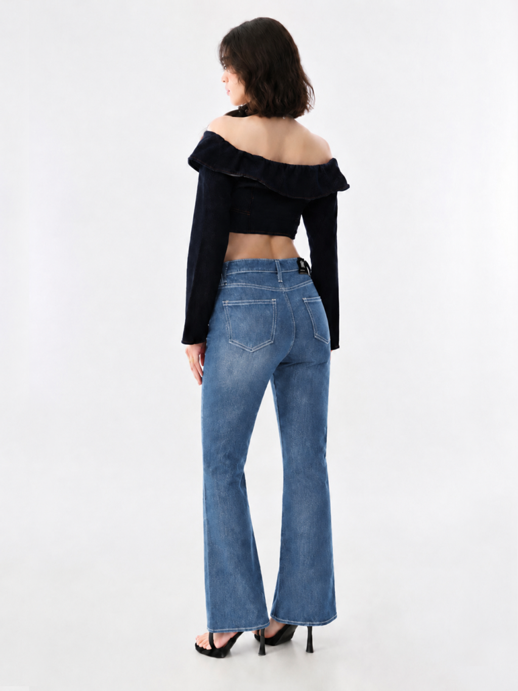 Fever Contrast Stitch Bootcut Jean