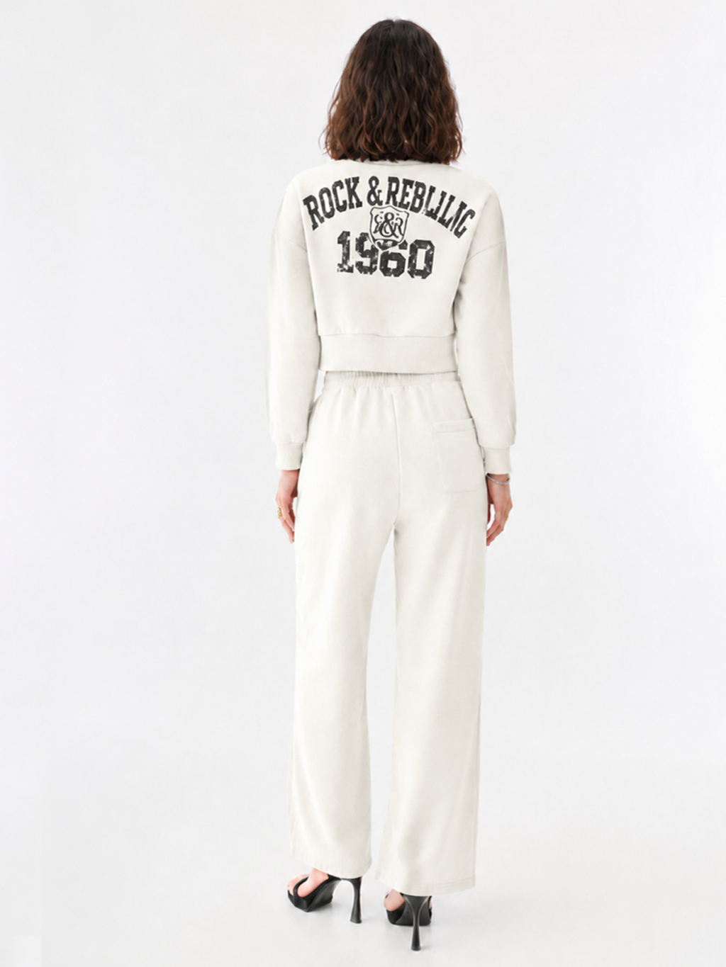 Collegiate Logo Cropped Hoodie