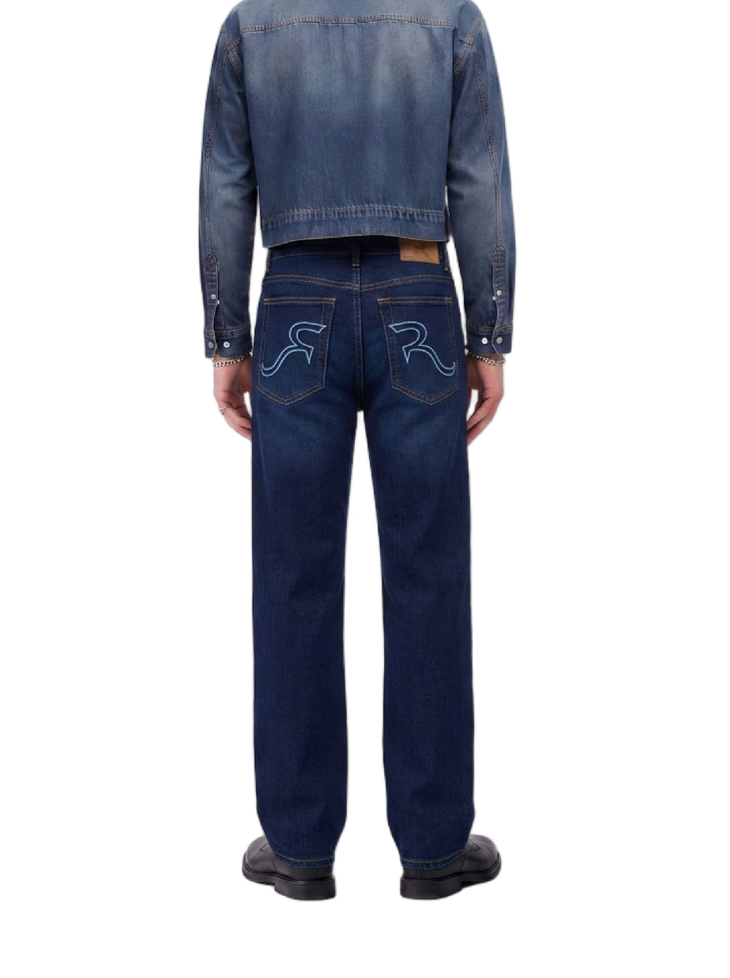 Grady Mid Rise Relaxed Straight Stretch Jean