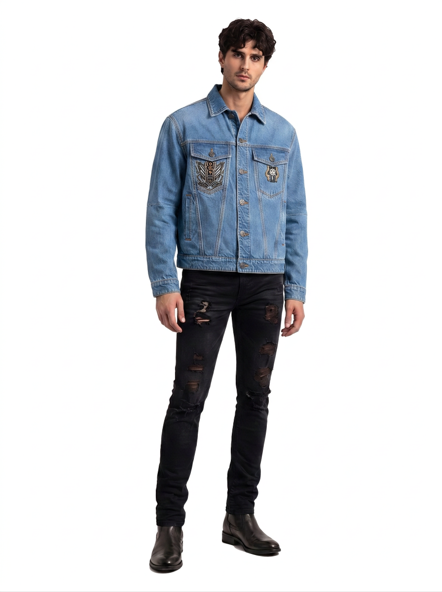 Embroidered Denim Jacket
