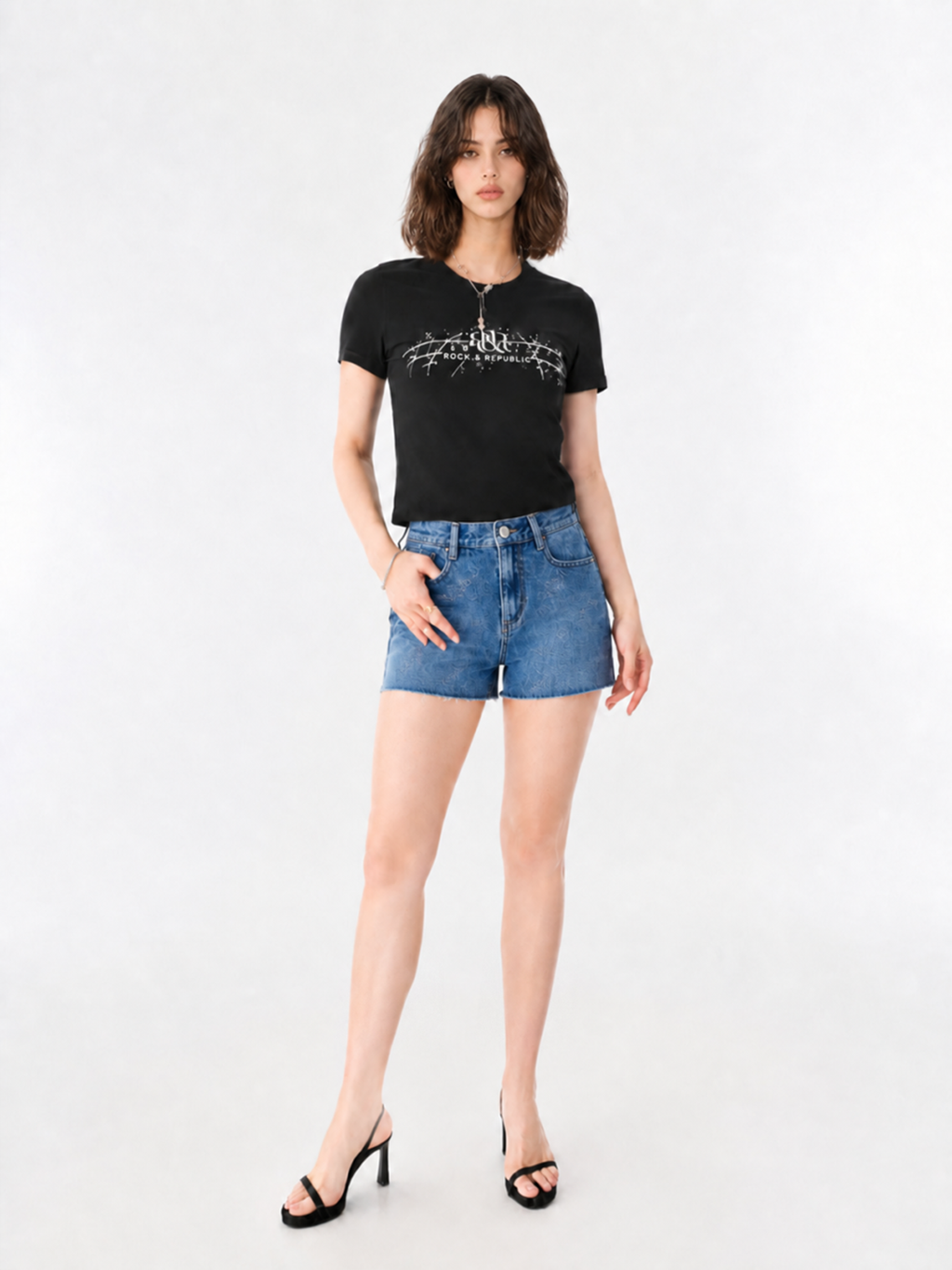Oversized Pocket Denim Mini Skirt