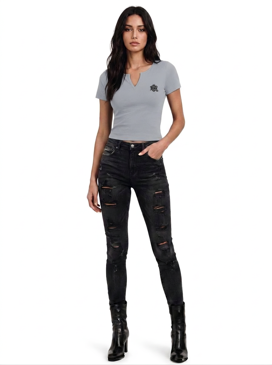 Ornate Cross Fitted T-Shirt