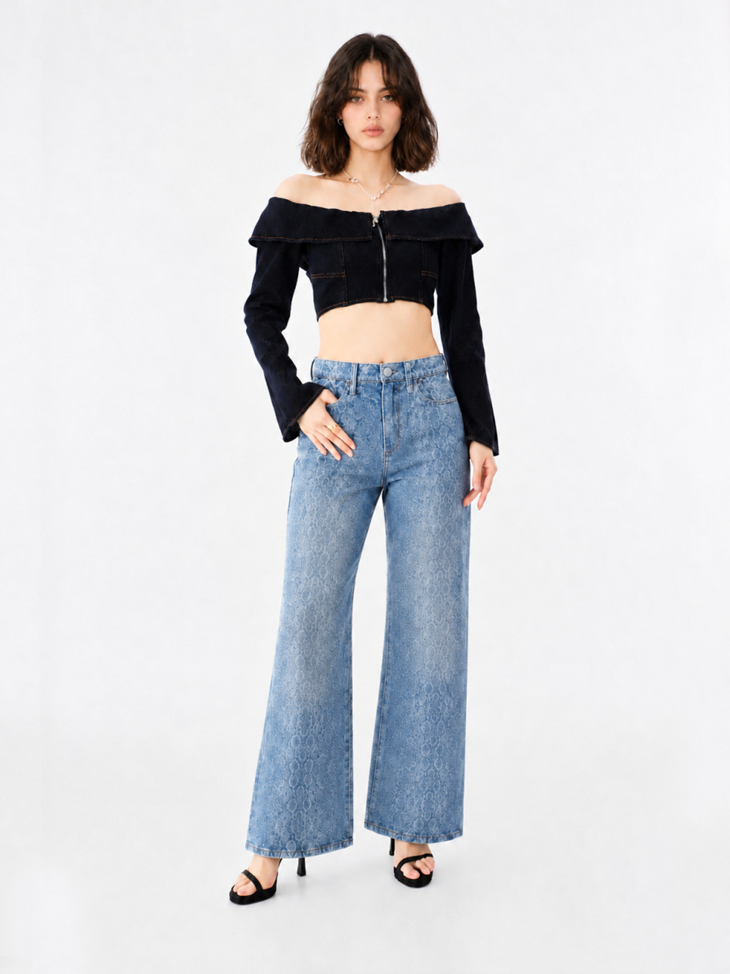 Fever Contrast Stitch Bootcut Jean