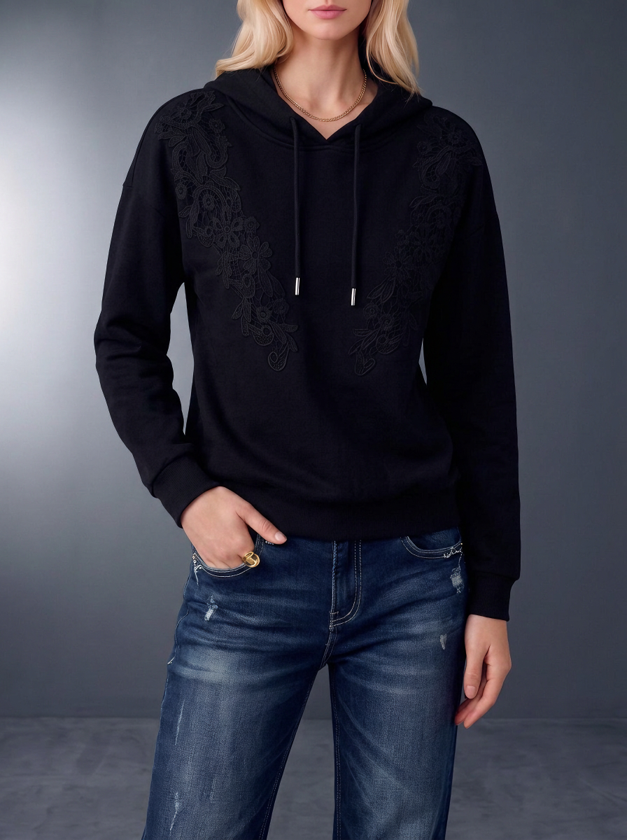 Tonal Crest Hoodie