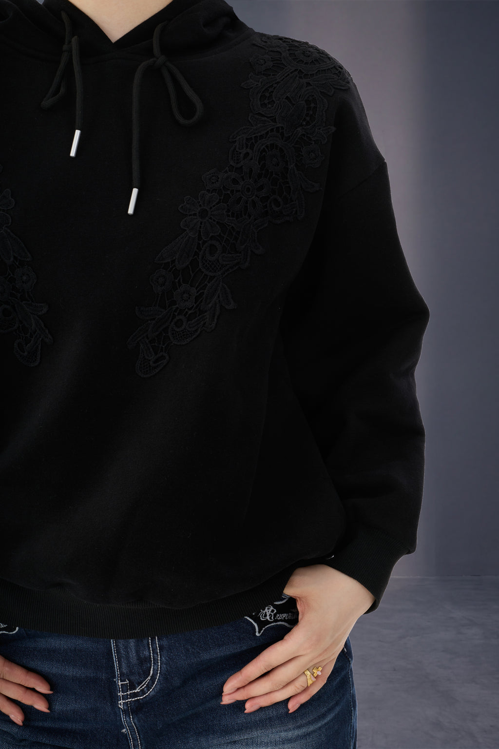 Tonal Crest Hoodie