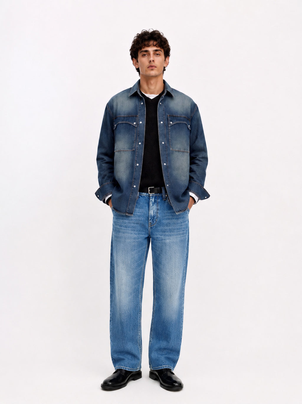 Neil Angular Back Pocket Straight Jean