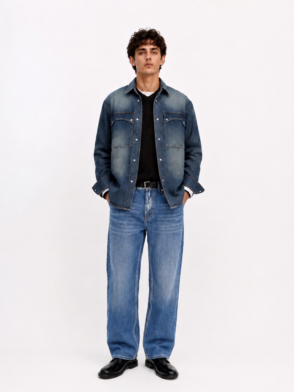 Neil Angular Back Pocket Straight Jean