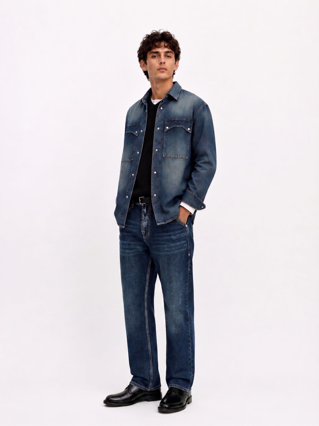 Neil Angular Back Pocket Straight Jean