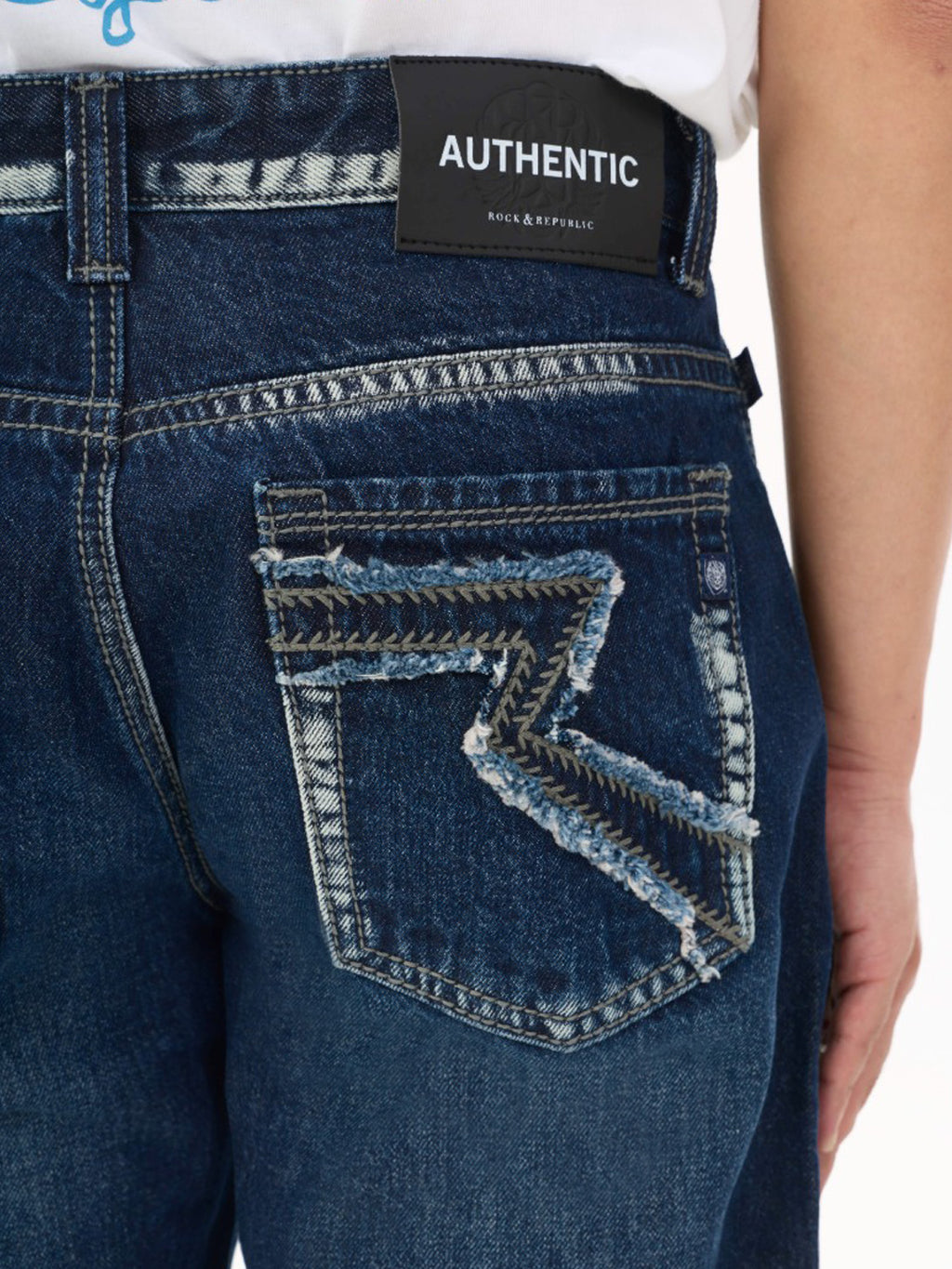 Neil Angular Back Pocket Straight Jean