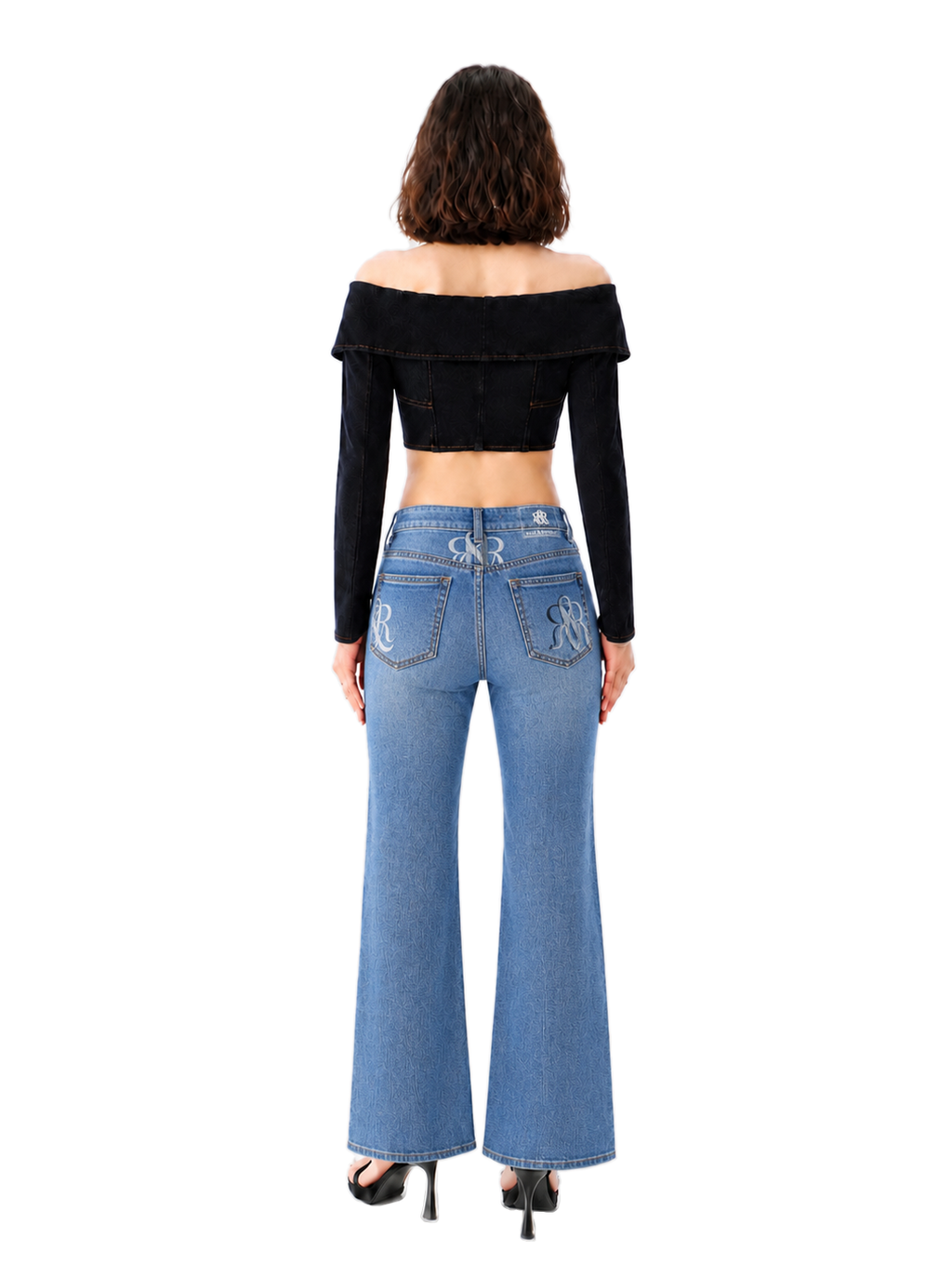 Karli Monogram Bootcut Jean