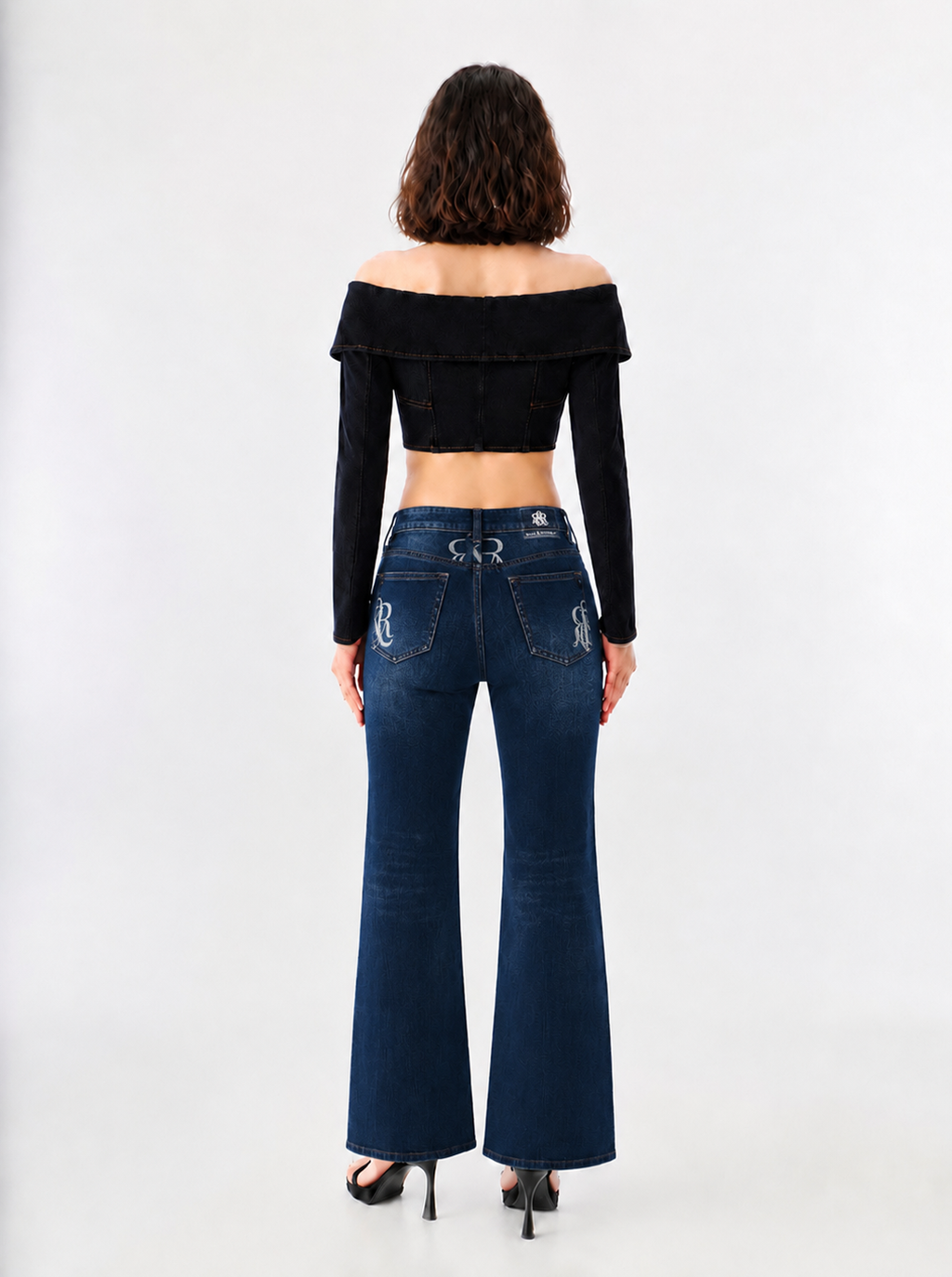 Karli Monogram Bootcut Jean