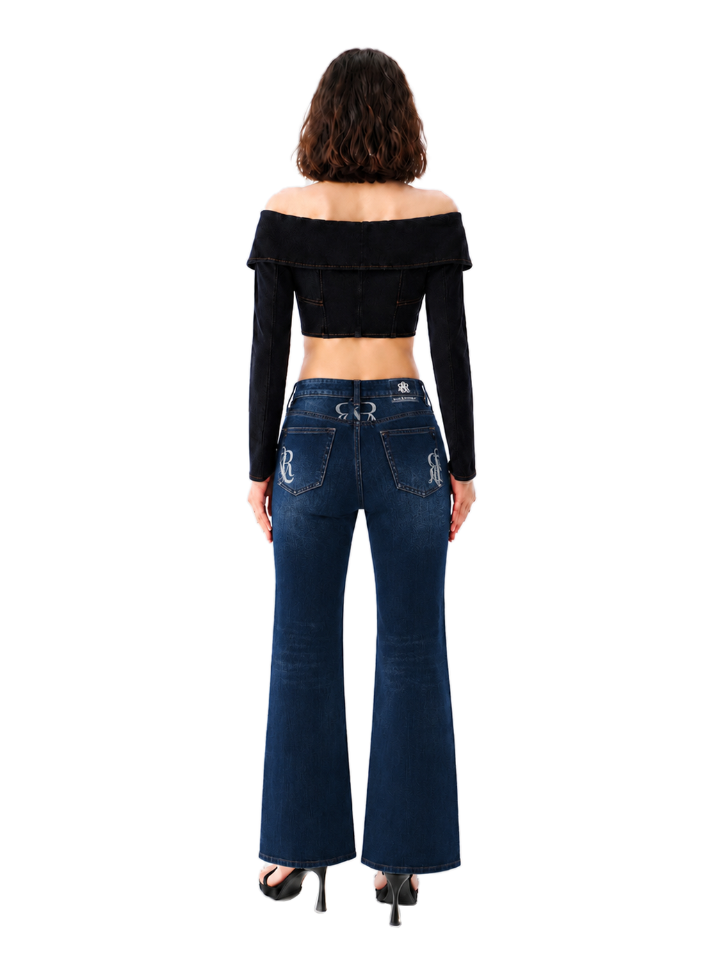 Karli Monogram Bootcut Jean