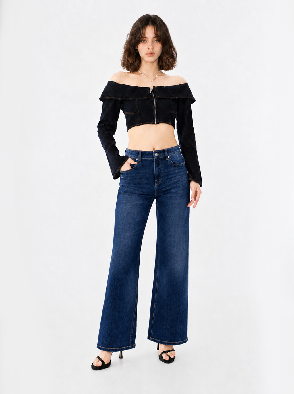 Karli Monogram Bootcut Jean
