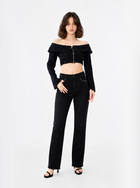 Kasandra Mid Rise Studded Bootcut Jean