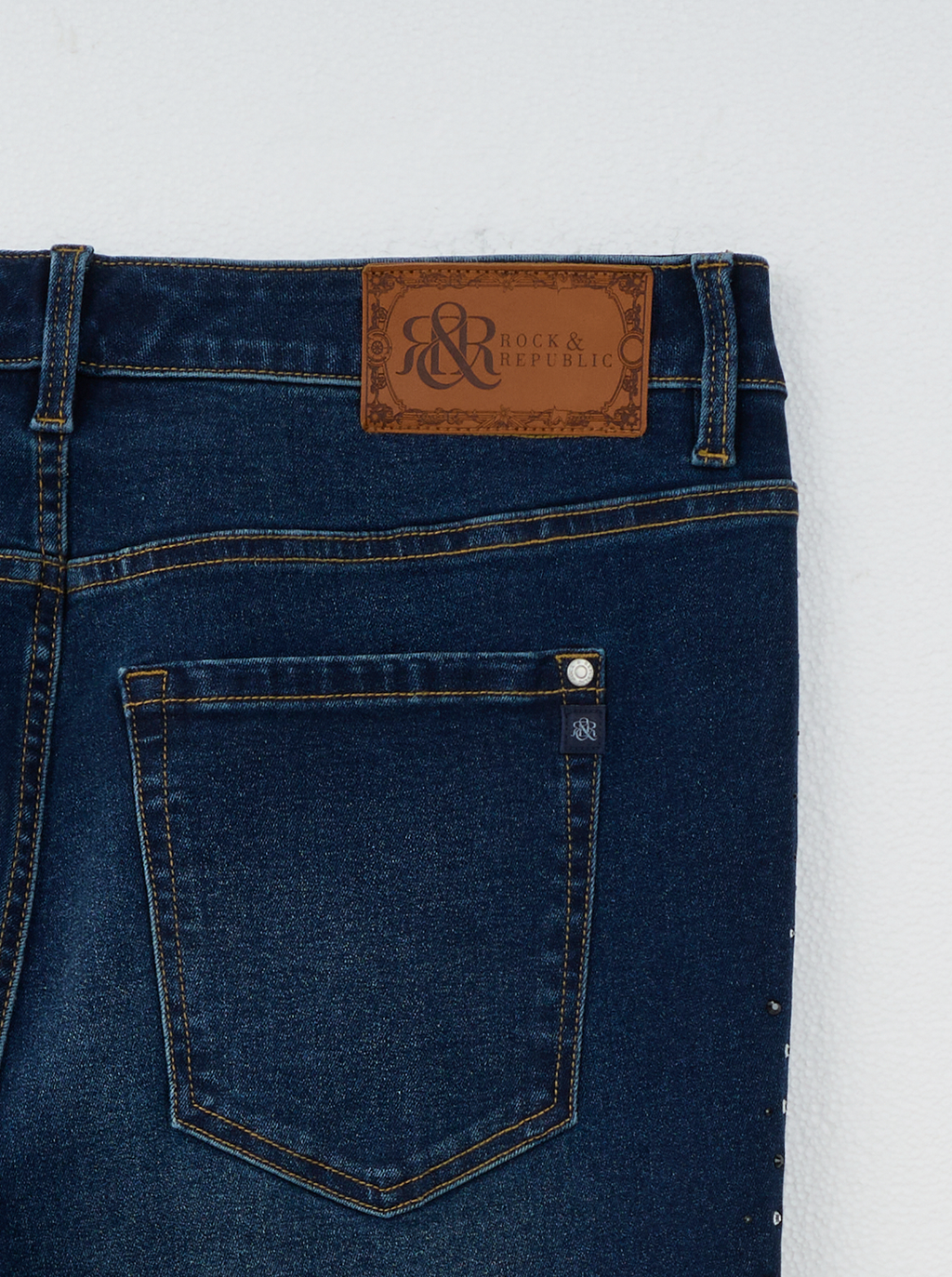 Karli Rhinestone Embellished Flare Jean