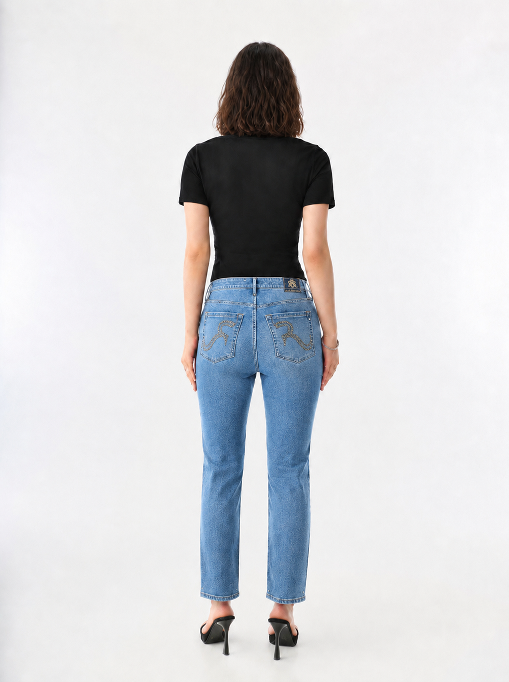 Kaia Studded Straight Jean