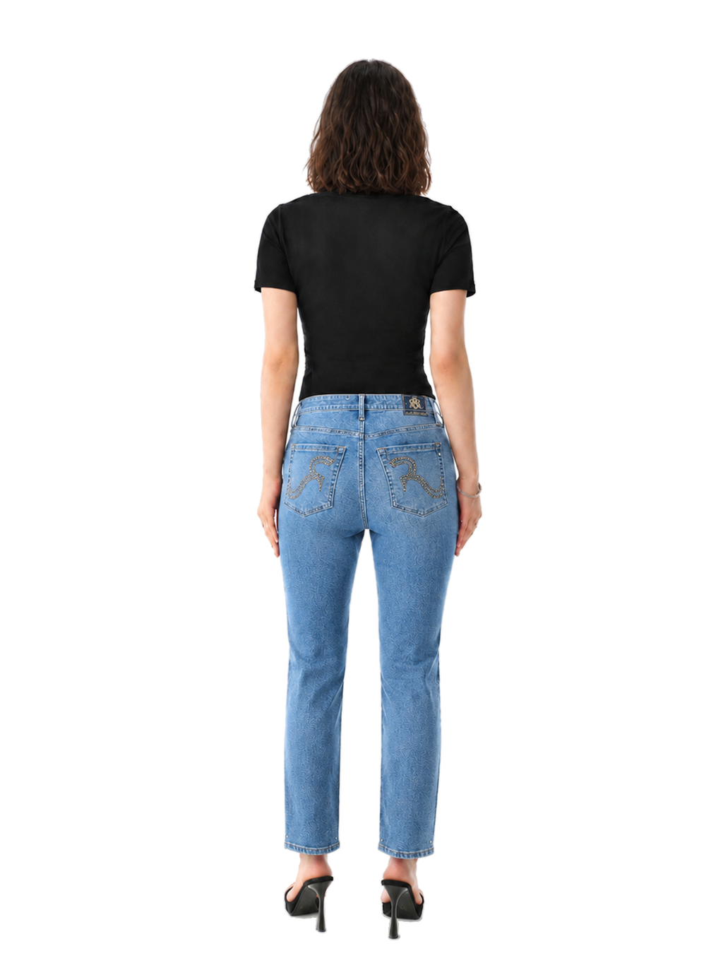 Kaia Studded Straight Jean