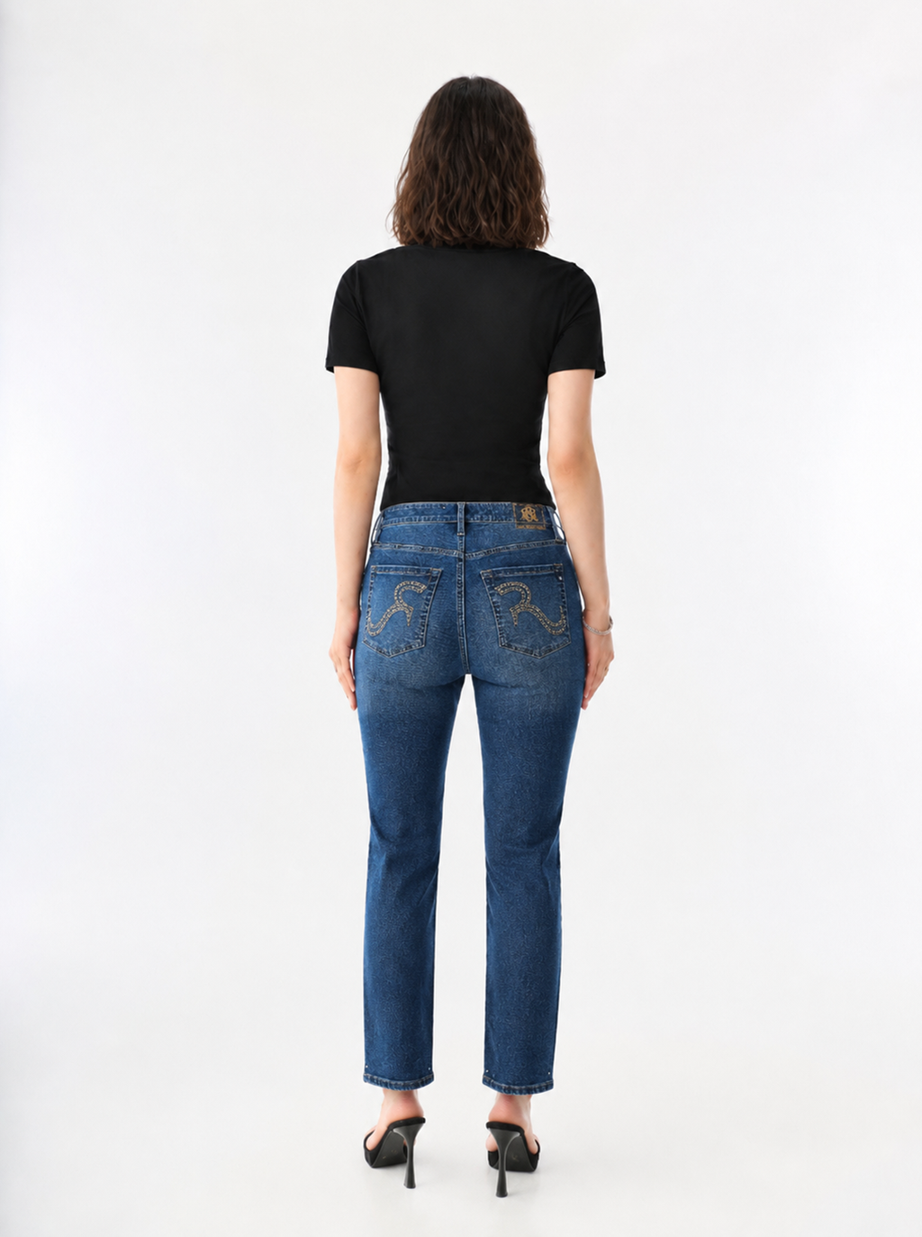 Kaia Studded Straight Jean