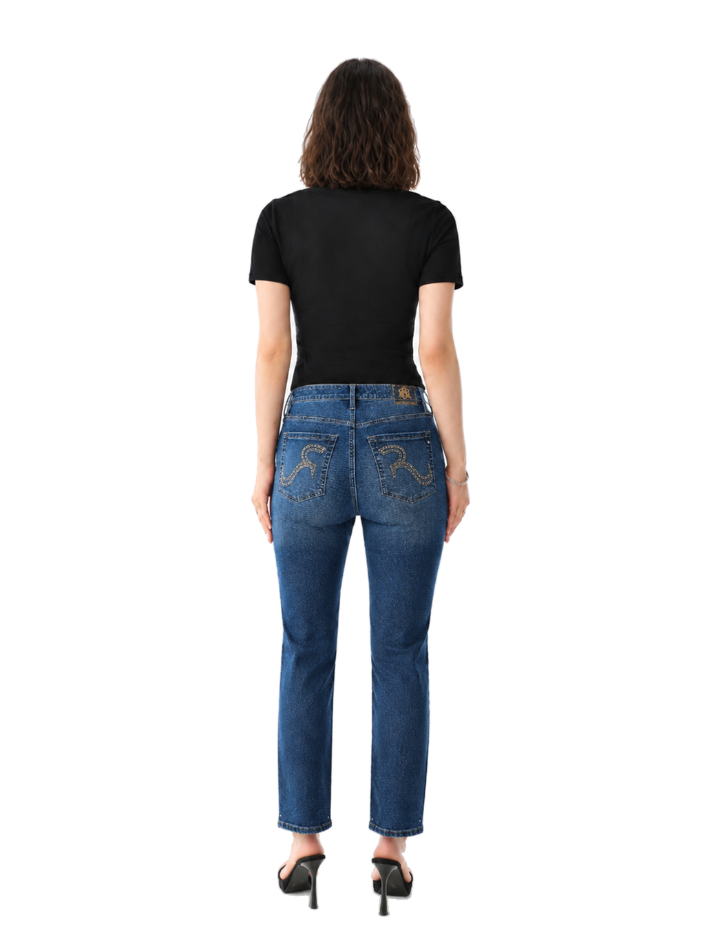 Kaia Studded Straight Jean