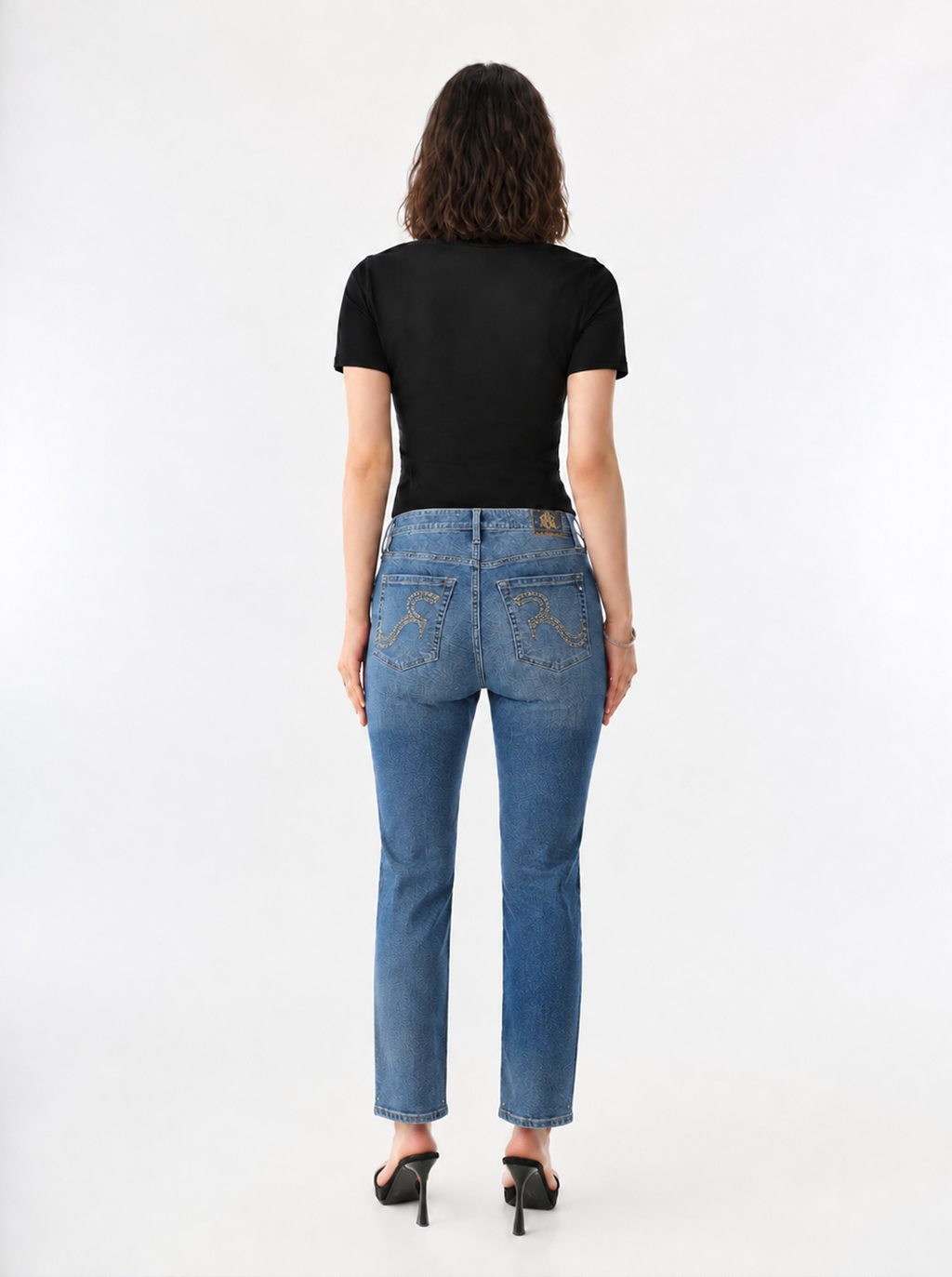 Kaia Studded Straight Jean