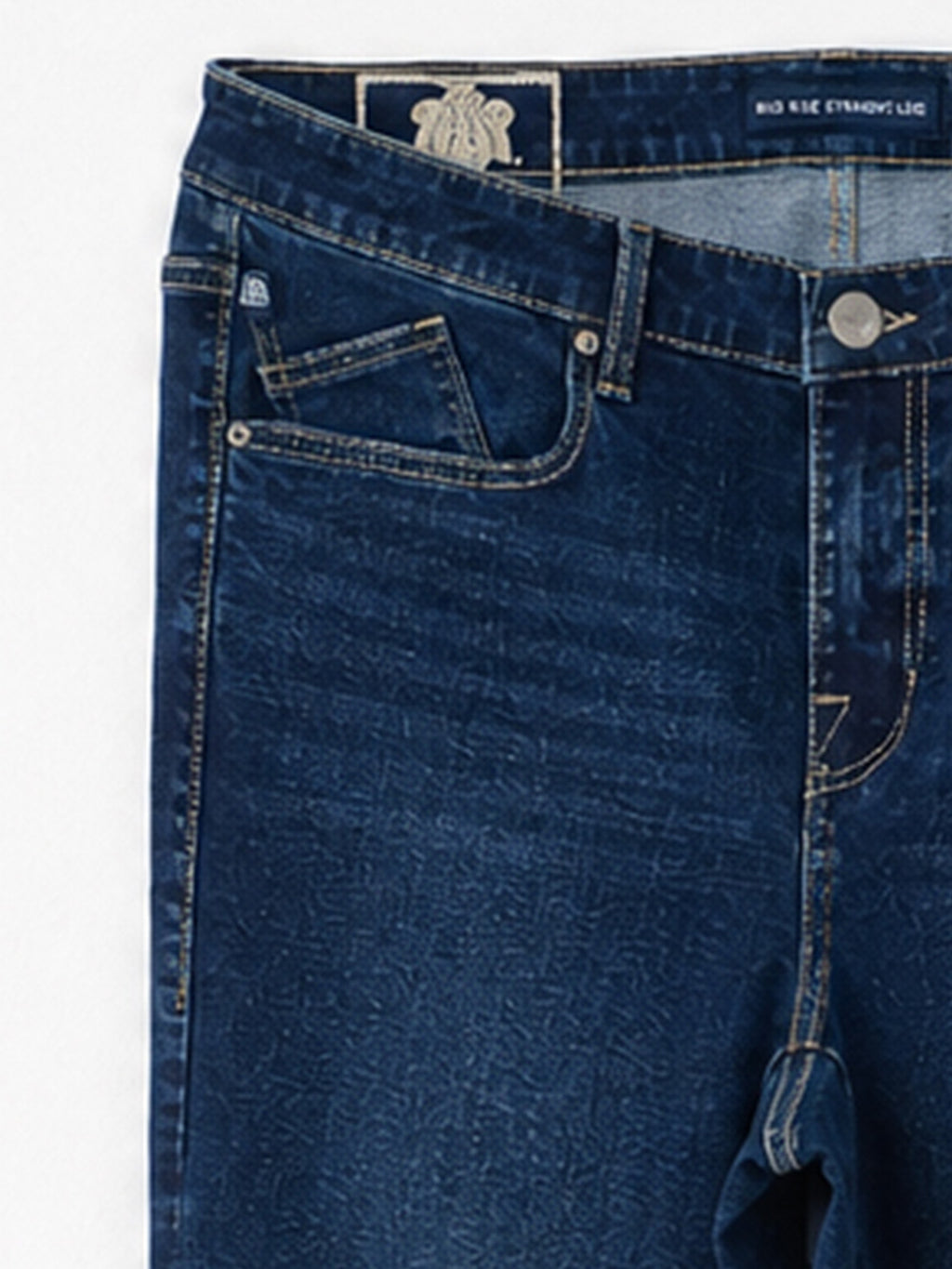 Kaia Rhinestone Swirl Straight Jean