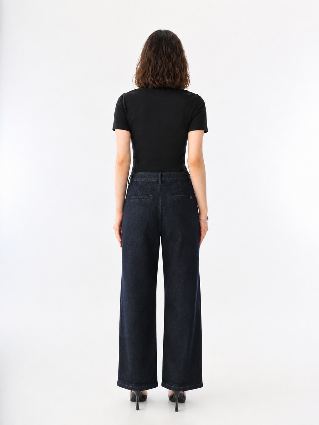Kendall Black Wide Leg Jean