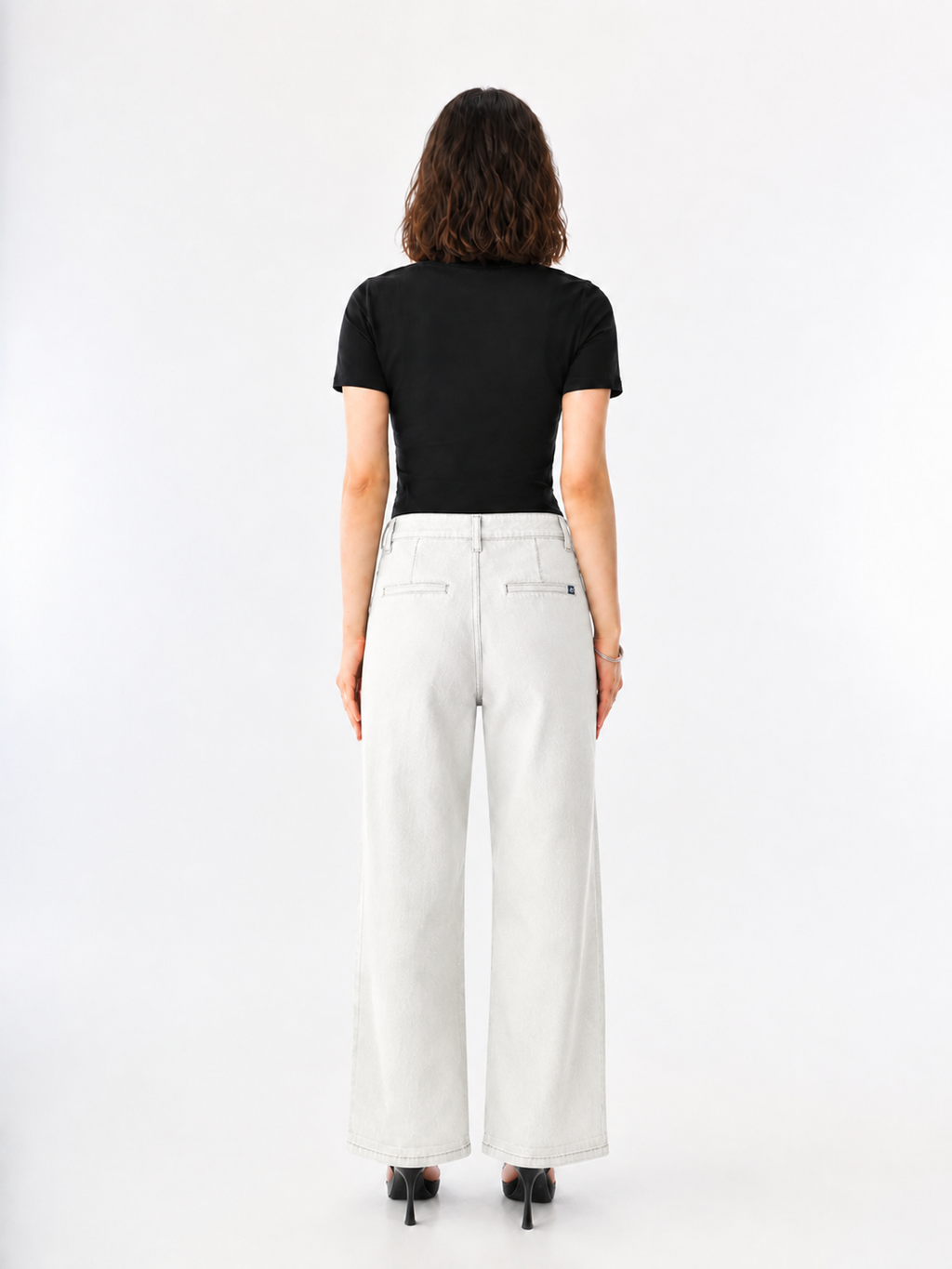 Kendall Black Wide Leg Jean
