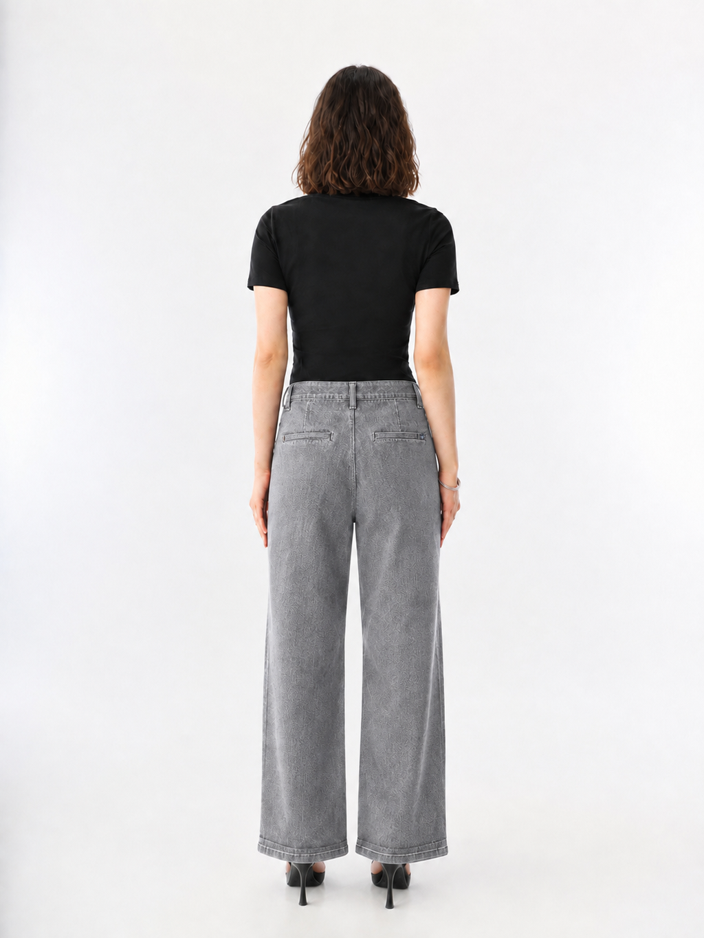 Kendall Black Wide Leg Jean