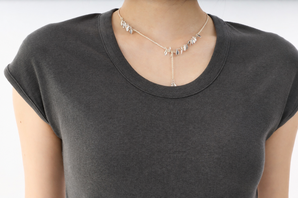 Ribbed Crop T-Shirt with Signature Logo Patch Detail