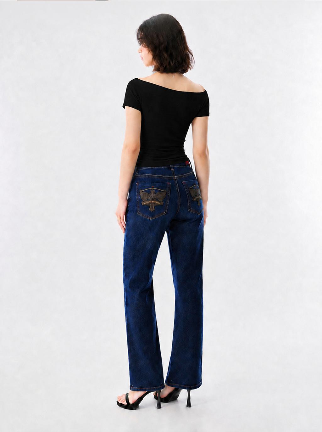 Off Shoulder Ribbed Top with Ruched Waist Detail