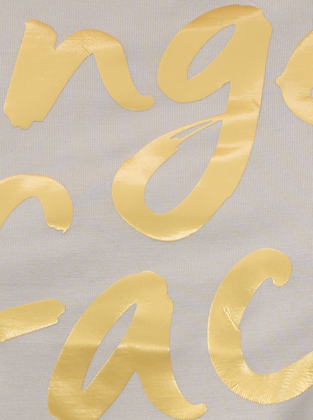 Gold Foil Graphic Crew Neck Tee