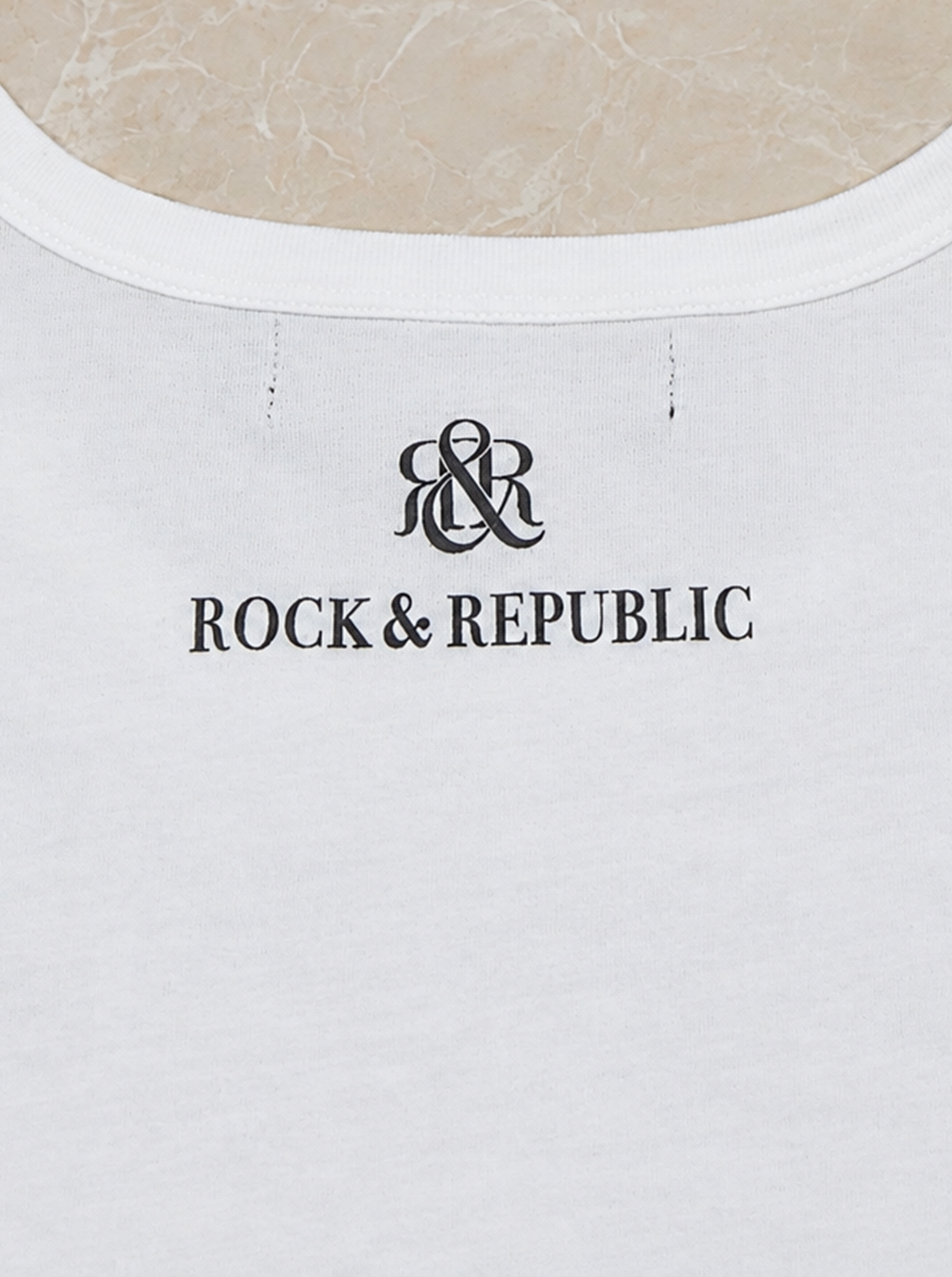 Fitted T-Shirt with Tonal Script Logo Detail